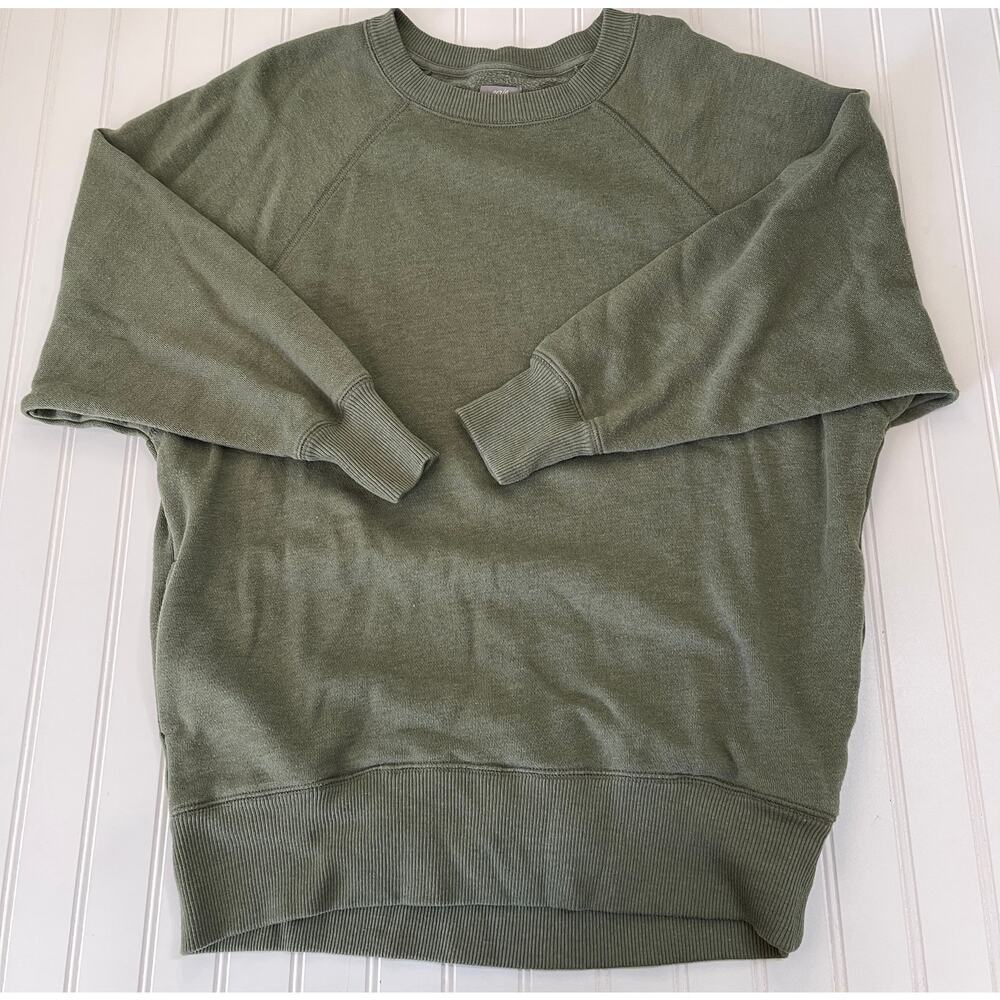 Aerie Green Lightweight Sweatshirt‎ Lounge Long Length Casual Womens Small